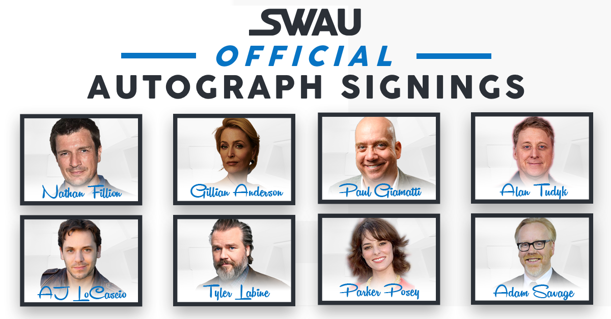 Nathan Fillion, Gillian Anderson, Paul Giamatti, and More to Sign for SWAU!