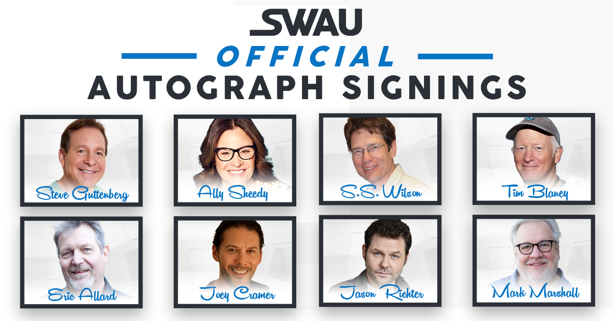 Steve Guttenberg, Ally Sheedy, S.S. Wilson, and Many More to Sign for SWAU!