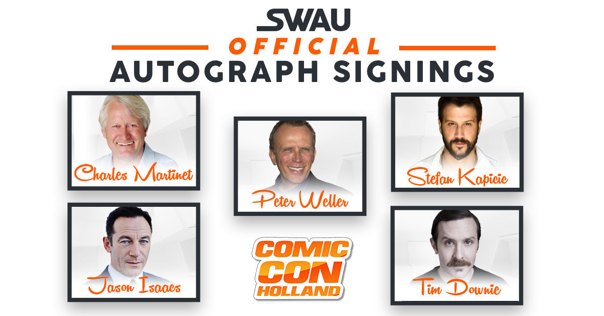Peter Weller, Charles Martinet, and Many More to Sign for SWAU!