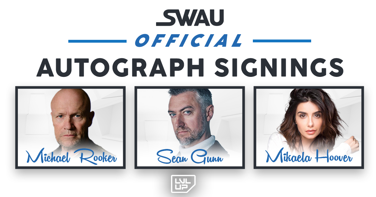 Michael Rooker, Sean Gunn, and Mikaela Hoover to Sign for SWAU!