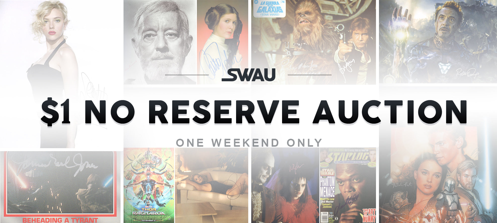 $1 No Reserve Auction: THIS WEEKEND ONLY!
