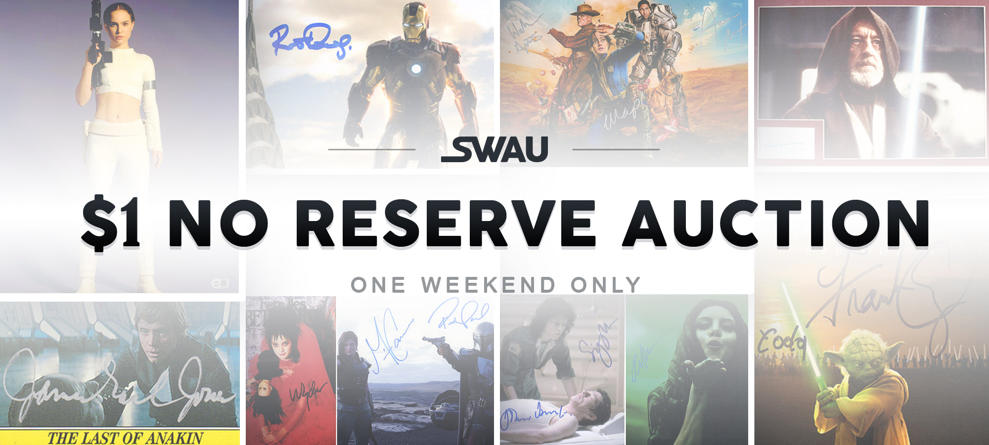 $1 No Reserve Auction: ALL WEEKEND LONG!
