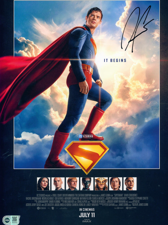 David Corenswet Signed 11X17 Photo - SWAU Authenticated